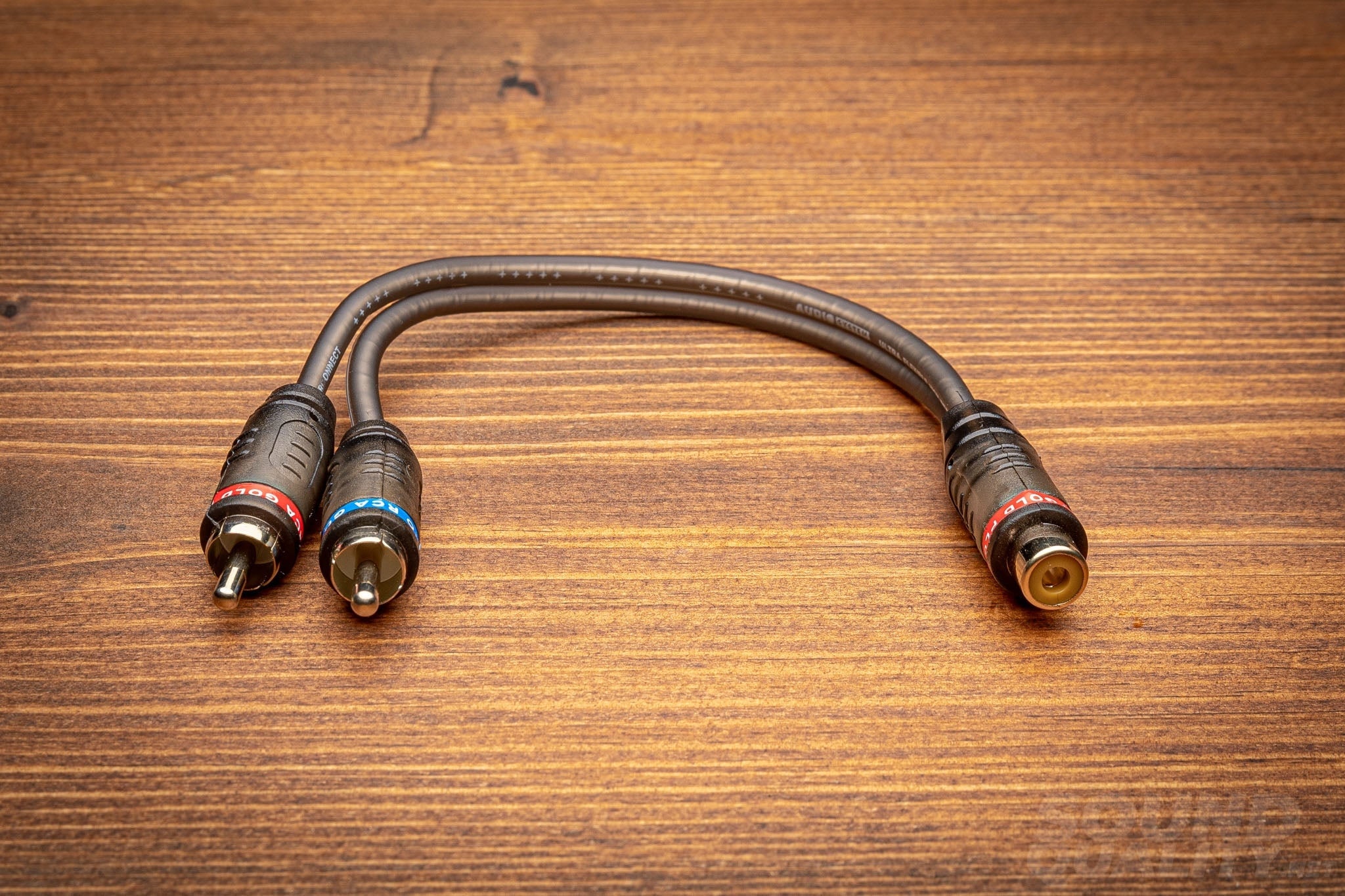Male RCA to 2 x Female RCA Adapter