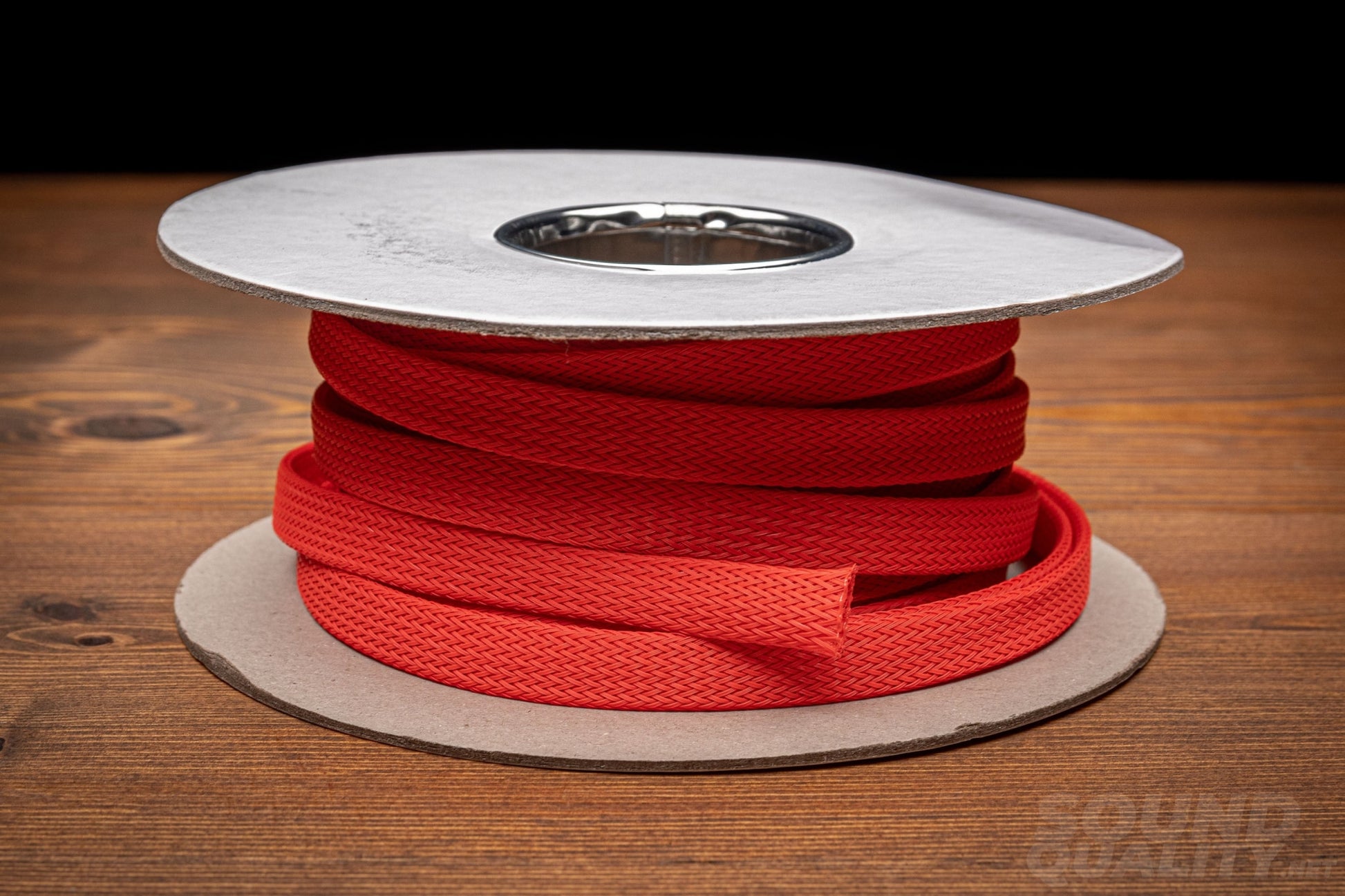 Audio System Braided Wire Sleeve Red 8.9-25.5Mm Diameter 35M Roll